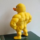 Dekorativ figur svalig anka 4 x 2,7 x 7 cm Rolig inrednings- och trädgårdsdekoration originalstatyett för bord eller hylla 5