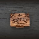 Dekorative Holz-Spielfeld Ouija 3,3 x 2,2 x 1 cm Mini Dekoration mystisches Accessoire für das Interieur 3