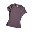 Damsportset T-shirt med kort ärm Leggings Enfärgad Nylon Spandex Fitness yoga träning 5
