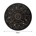 Dřevěná kyvadlová deska 15 cm Věštecká deska měsíc a hvězdy Spirituální pomůcka pro věštění z kyvadla Esoterická dekorace 3