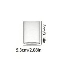 Glas cylinder för ljus 5,3 x 8 cm Dekorativ ljusstake för flytande ljus inredningsdekoration 2