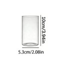 Glas cylinder för ljus 5,3 x 10 cm Dekorativ ljusstake för flytande ljus inredningsdekoration 2