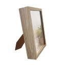 Djup träfotoram 21 x 30 cm för A4-papper Med glas 3 cm inre djup Bordstället 9
