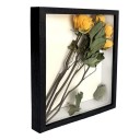 Djup träfotoram 21 x 30 cm för A4-papper Med glas 3 cm inre djup Bordstället 1