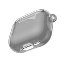 Průhledné silikonové pouzdro pro AirPods 4 s karabinou Ochranný kryt proti pádu pro AirPods 4. generace 3