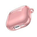 Průhledné silikonové pouzdro pro AirPods 4 s karabinou Ochranný kryt proti pádu pro AirPods 4. generace 5