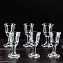 6 st skottar för shots i form av glas 10 ml 30 x 60 x 30 mm Mini skottar för sprit Provningsglas Glas shotglas set 1