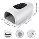 Intelligent massager för händer med 3 nivåer av varm kompression, vibrationer och 3 lägen, med timer och USB-C-anslutning, vit 4