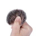 Professionelles 3-in-1 Rasurset für Männer mit 11 cm Rasierpinsel, 42 x 88 mm Schale, 128 x 90 mm Ständer, Geschenkset aus Edelstahl, Holz und ABS 4