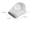 Elektrisk massagehandske för händer, 3 lägen, 5 intensiteter, USB-laddning, lämplig för stimulering av handled och fingrar 3