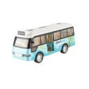 Model af bybus 1:64 15 x 6,5 x 5,2 cm Plastbus Transportmiddel Legetøj til børn Samlermodel Bus Gave 4