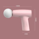 Kompakt massagpistol med 6 lägen, hög hastighetsmotor, USB-laddning, lätt design, effektiv muskelavslappning 3