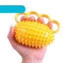 Accessoire de massage en silicone pour les mains, 3 ouvertures, rouleau de massage, outil anti-stress, 12 cm, pointes de 2,5 cm, bleu 6