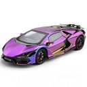 Bilmodell Lamborghini 1:24 Metallkropp Öppningsbara dörrar Ljud- och ljuseffekter Samlarmodell av sportbil 3