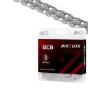 8 rychlostní řetěz na kolo 1/2" x 3/32" 116 článků s rychlospojkou MTB silniční kompatibilní Shimano Sram 4