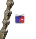 8-växlad kedja för cykel TANKE S8-X 1/2" x 3/32" 116 länkar färgglad med snabbkoppling MTB landsväg 1
