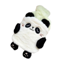Vattenflaska för varmt vatten 750 ml 25,5 x 17,5 cm Plysch termofor Panda Kawaii Värmare för händer, fötter och mage Explosionssäker 1