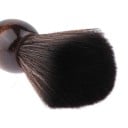 Brosse à raser douce 10,5 x 3,5 cm Brosse à raser en nylon avec poignée en bois Brosse à mousse pour salon de barbier et usage domestique 4