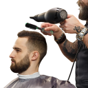 Dubbelsidig kam för hår och skägg Plastisk barberarkam med borste Frisörstylingsverktyg med tryck för både hem- och professionellt bruk 8