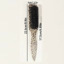 Hårborste av vildsvinshår 22,6 x 4 cm Leopardmönster Utjämnande kam mot flygande hårstrån Formad handtag styling 2