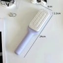 Rotationssjälvrengörande hårkam 24 x 6 x 2,2 cm Massagespensel med roterande huvud för enkel rengöring Utredningskam för kvinnor 3