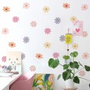 Wandsticker 4x 15x20cm PVC Gänseblümchen für Kinder Blumen Wanddekoration fürs Kinderzimmer Bunte Blumen 2