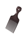 Frisörkam med breda tänder Afro Pick plastisk frisörgaffel för lockigt hår volym och styling av afrikanska frisyrer 3