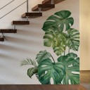 2-delad uppsättning väggdekaler 73x90cm PVC Dekorativ växt Väggdekoration för vardagsrum sovrum 2