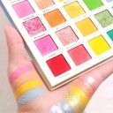 Ögonskuggspalett 30 färger Regnbåge korallnyanser Matta pärlemoriga glittrande hög pigmentering Fest- och dansmakeup 3