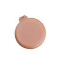 Fällbar stylingkam med spegel 6,5 x 7,5 cm Bärbar massagekam för att reda ut hår Kompakt resekam 12
