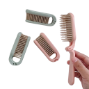 Fällbar mini kam 9,5 x 3,8 – 18,3 x 3 x 0,8 cm Kompakt akryl antistatisk kam Resebaserad hårstyling 3
