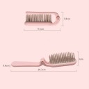Fällbar mini kam 9,5 x 3,8 – 18,3 x 3 x 0,8 cm Kompakt akryl antistatisk kam Resebaserad hårstyling 5