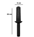 Brosse à cheveux professionnelle ronde 24 x 6 cm Brosse de coiffure pour sécher les cheveux bouclés Poignée antidérapante Styling 2