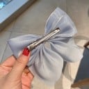 Ensemble de 3 pièces de nœuds scintillants pour cheveux Élégant avec brillance Accessoire pour queue de cheval pour soirée et célébration 2