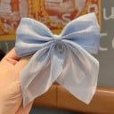 Ensemble de 3 pièces de nœuds scintillants pour cheveux Élégant avec brillance Accessoire pour queue de cheval pour soirée et célébration 5