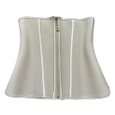Formande damkorsett Enfärgad Knäppning fram med krokar och dragkedja Nylon Latex Formande midja Elegant underkläder 4