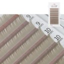 Färgade individuella konstgjorda fransar Morandi D böjning 8–14 mm tjocklek 0,07 mm Fina pastellvolymfransar för fransförlängning 8