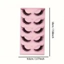 5 par cat eye-lösögonfransar 0,10 mm 9–22 mm Volymfransar med Cat Eye-effekt Tjocka långa sexiga fransar för en uttrycksfull blick 2