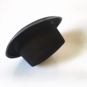 Svart magikerhatt 30,5 × 25,5 × 12 cm Karnevalshatt för barn och vuxna Magisk kostymtillbehör 4