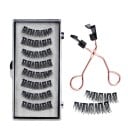 Ensemble de 8 pièces de cils 3D magnétiques artificiels avec applicateur 5 aimants Waterproof épais naturel réutilisables extension de cils 1