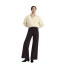 Damsjeans bruna Enfärgade Löst snitt Fickor 100% Bomull Bekväma avslappnade byxor Modern casual stil 2