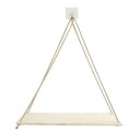 Hängande hylla av naturligt trä Hängande hylla på rep Minimalistisk väggdekoration Loft boho stil 1