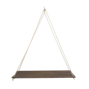Étagère murale suspendue 35 x 14 x 2 cm Étagère en bois avec corde en coton Étagère décorative pour le salon chambre 4