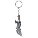 Porte-clés tendance God of War 4 Kratos Axe Demon 3 x 8,5 cm Porte-clés en métal Décoration pour sac à dos 3