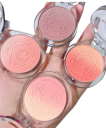 Fard à joues en poudre 4 g Dégradé double Maquillage illuminant pour les joues Fard à joues pressé doux pour mettre en valeur les traits du visage 3