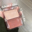 Fard à joues baume bicolore 5,9 x 7,1 cm Pigmentation douce et légère Éclat illuminant Texture hydratante Effet maquillage naturel 3