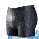 Pánské plavky černé Spandex Voděodolné Rychleschnoucí Elastický materiál Plavky na pláž Bazén Dovolená Sport 2