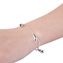 Dames sieradenset Zilver 925 Halsketting 45 cm Armband 20 cm Oorbellen Ring Elegante klassieke collectie 2