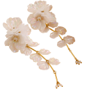 Komplex set 14 cm Halsband 13 cm Örhängen Punkblomma Kreativ elegant dam uttalande smycken Fest set 5