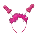 Diadème pour l'enterrement de vie de jeune fille Rose avec plumes et ressorts Accessoire de fête amusant pour la mariée 1